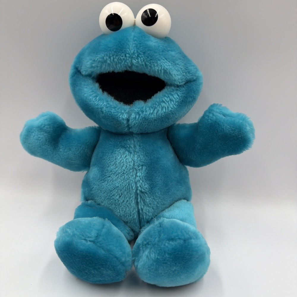 1996 Tyco Tickle Me Cookie Monster Talking Plush Sesame Street Works